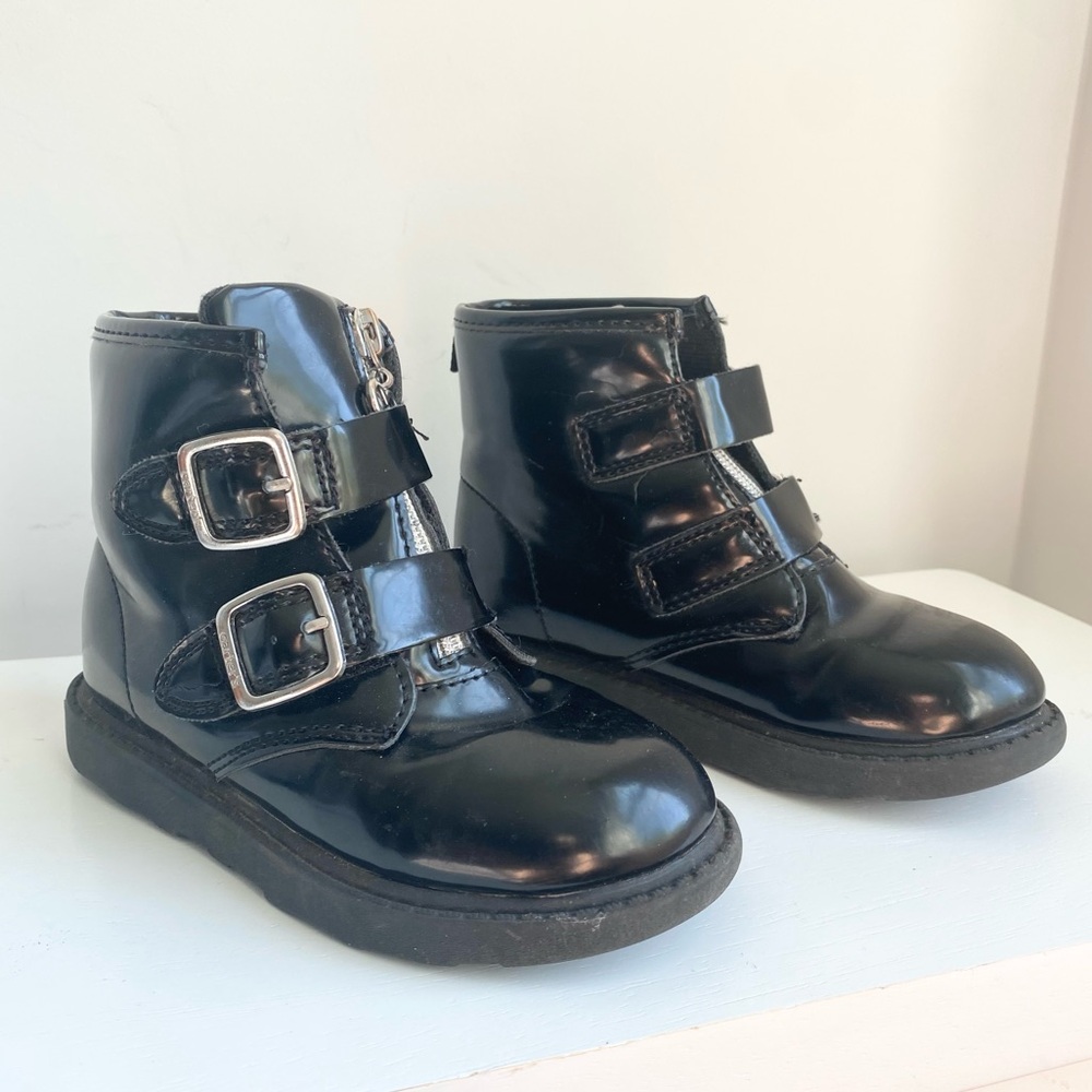 Carters Brinley boots patent leather size 10